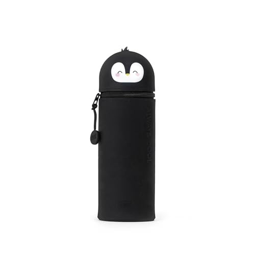 Legami Kawaii 2-in-1 Soft Silicone Pencil Case Penguin