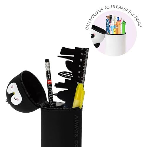 Legami Kawaii 2-in-1 Soft Silicone Pencil Case Penguin