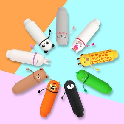 Legami Kawaii 2-in-1 Soft Silicone Pencil Case Penguin