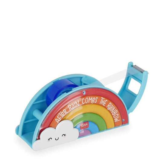 Legami Follow the Rainbow Tape Dispenser W/ 22mm Adhesive Roll School Holder