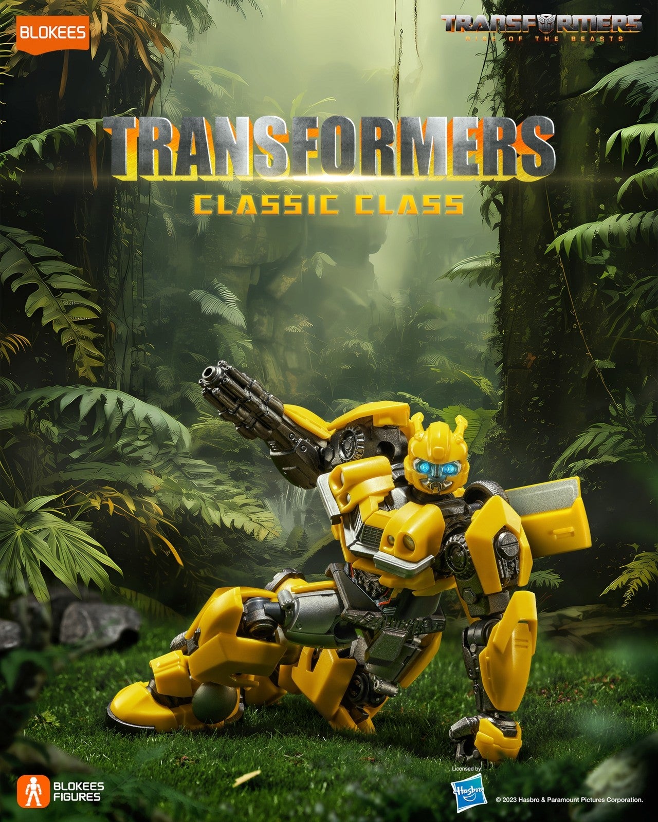 Blokees Kit fai da te modellino Transformers Classic Class 02 Bumblebee 10 cm Happy Distribution 71142