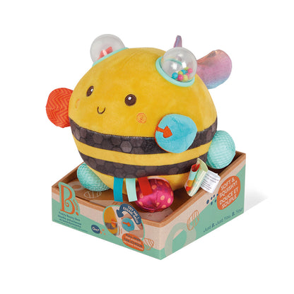 B. Toys Fuzzy Buzzy Bee - Ape Peluche Sensoriale con Suoni 0M+