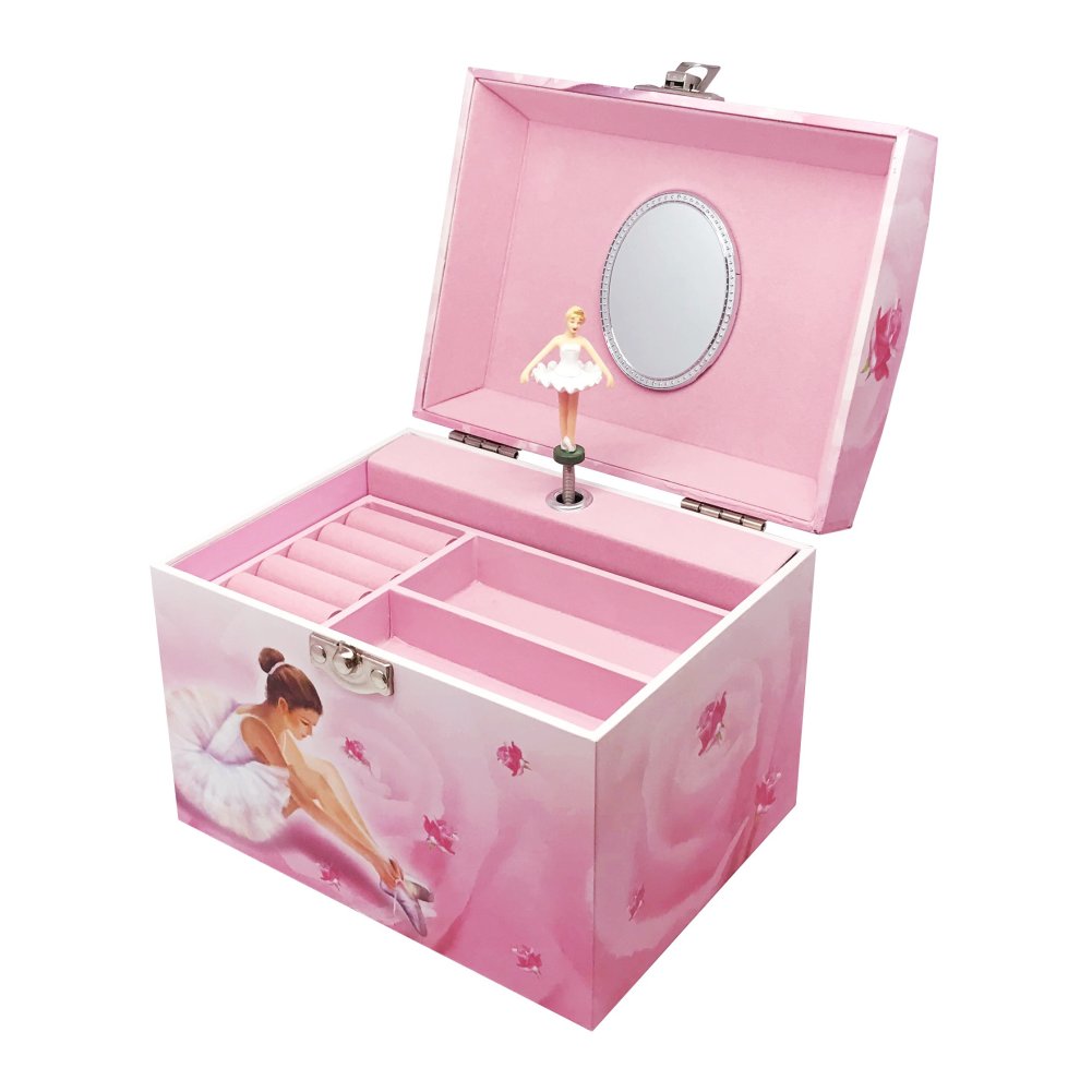 Trousselier Vanity Case con ballerina musicale (rosa)