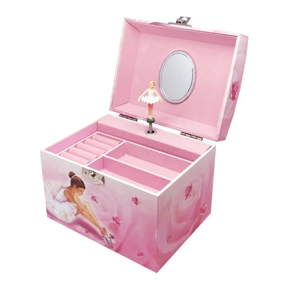 Trousselier Vanity Case con ballerina musicale (rosa)