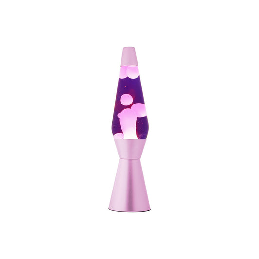 iTOTAL Lampada Lava con Lampadina – Base Viola Cera Viola