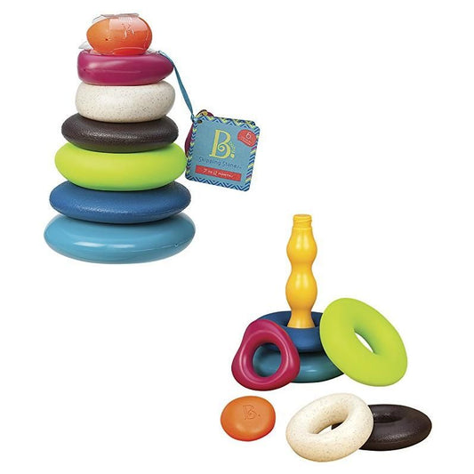 B. Toys - Skipping Stones Stacker Anelli da Impilare 5 pz 0M+