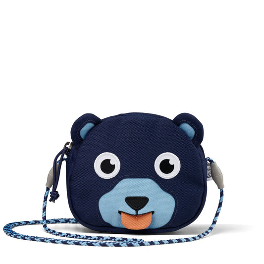 Affenzahn Portafoglio Bambini - Orso (Blu Scuro/Azzurro)