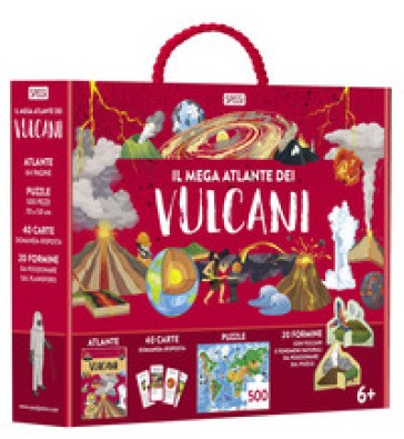 Il Mega Atlante Dei Vulcani. Ediz. a Colori. Con 40 Carte Domanda-risposta. Con 20 Formine. Con Puzzle
