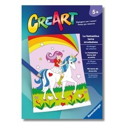 Ravensburger CreArt – Libro da Colorare La Fantastica Terra Arcobaleno