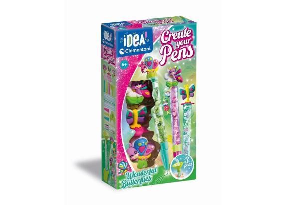 Clementoni Idea – Crea le Tue Penne: Meravigliose Farfalle – Kit Creativo 6+