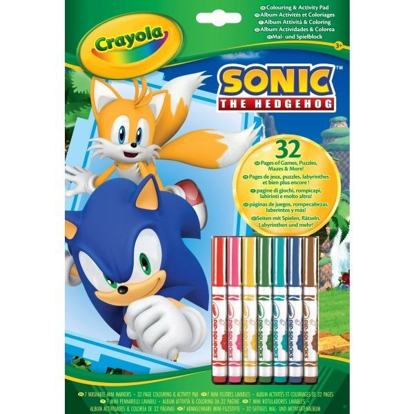 Crayola: Sonic, a Sündiszn Sznez és Foglalkoztat Füzet