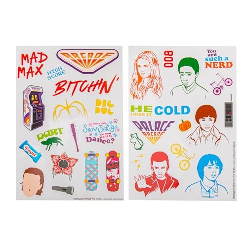 DB LINE – Set 31 Adesivi Stranger Things Stagione 2 – Licenza Ufficiale
