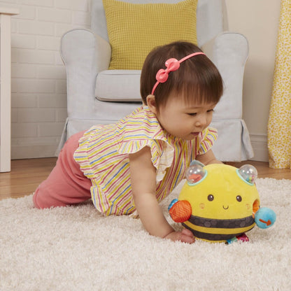 B. Toys Fuzzy Buzzy Bee - Ape Peluche Sensoriale con Suoni 0M+