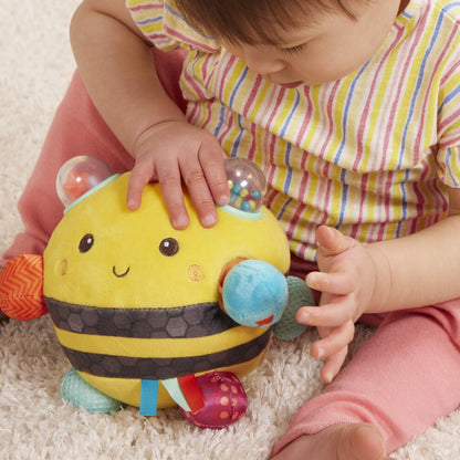 B. Toys Fuzzy Buzzy Bee - Ape Peluche Sensoriale con Suoni 0M+