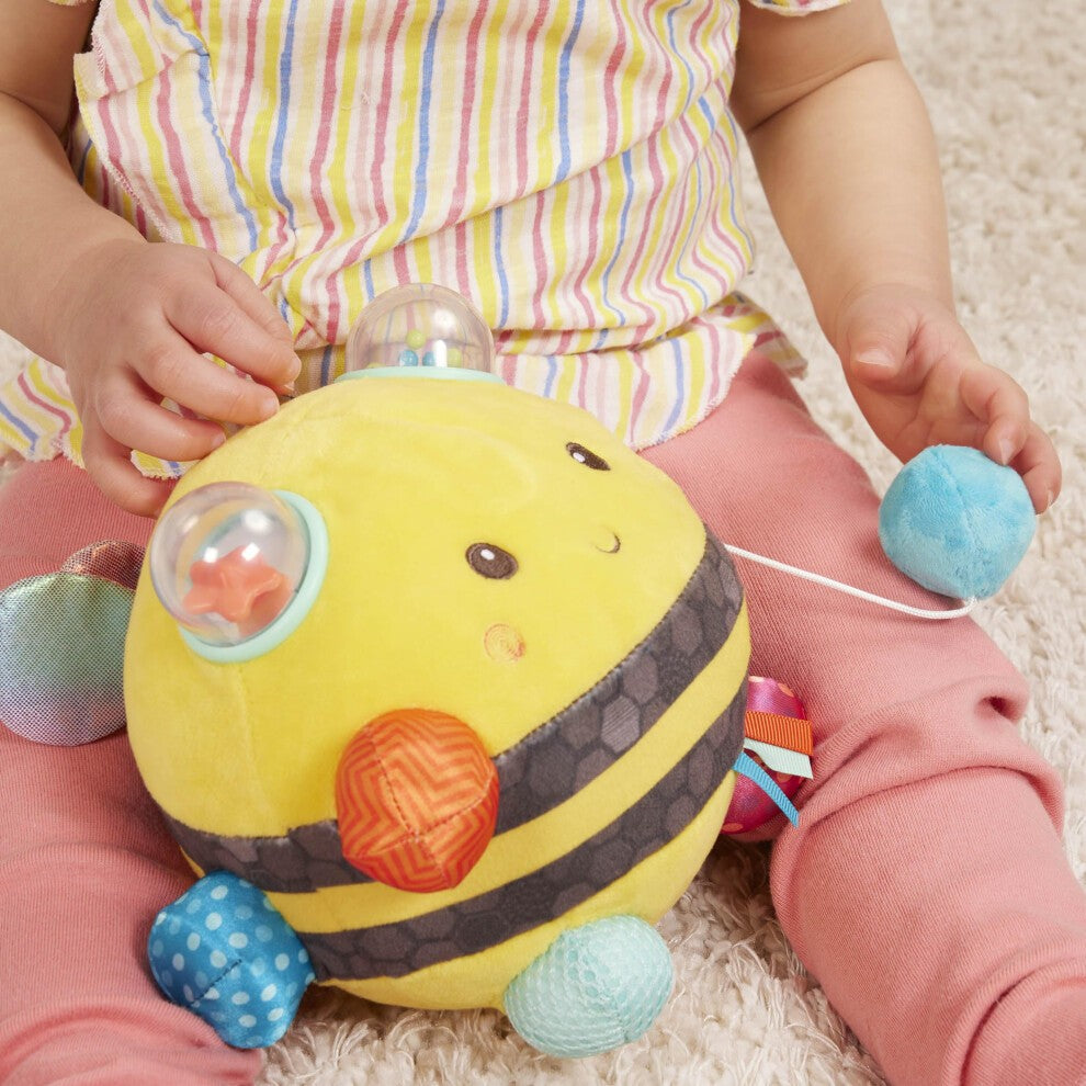 B. Toys Fuzzy Buzzy Bee - Ape Peluche Sensoriale con Suoni 0M+