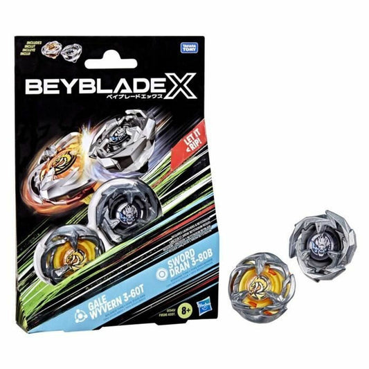 Beyblade X Gale Wyvern 3-60T & Sword Dran 3-80B - Set Doppio