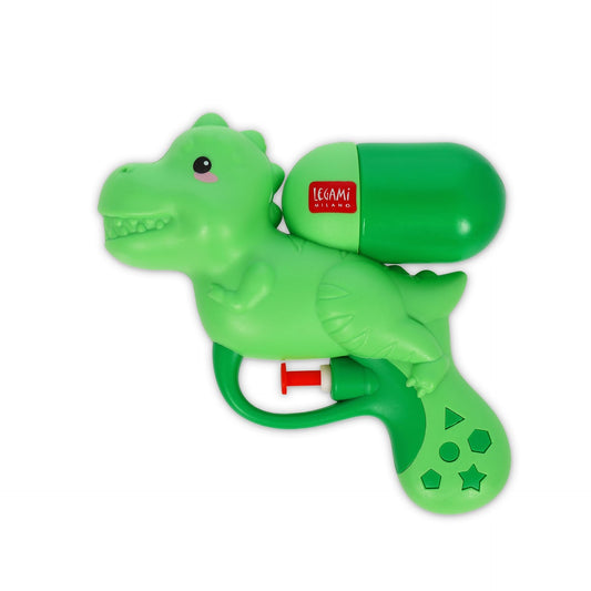 Legami - Small Water Gun Mini Water Gun Water Gun Dino 2.5m Water Jet Ideal for Parties Refreshing Capacity 50ml Garden Gun for Kids and Adults