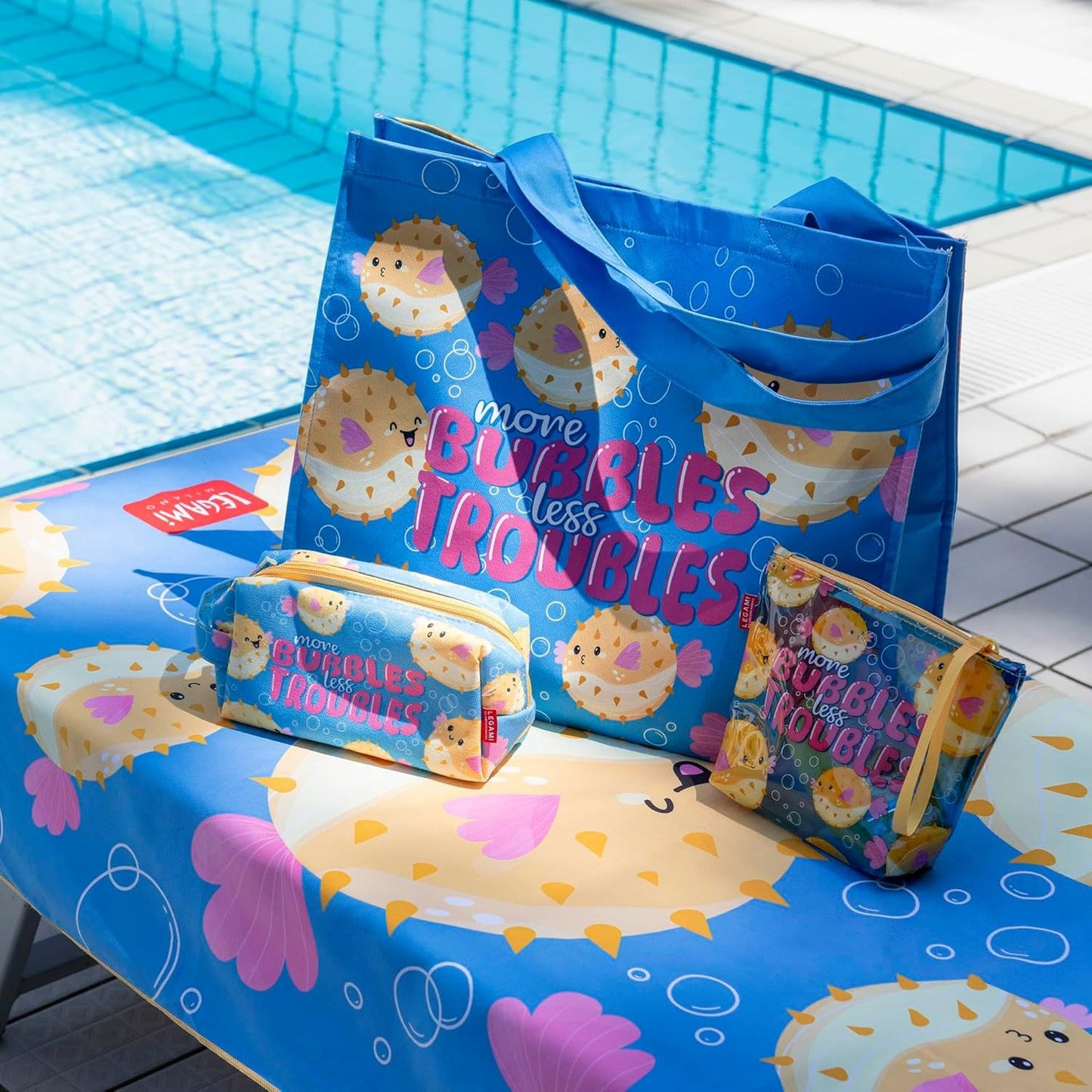 Legami Pochette da Mare Seashell - Blu | Taglia Small