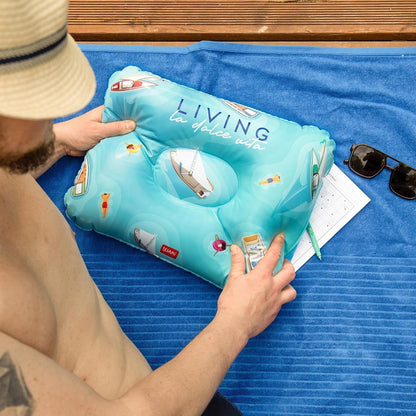 Legami Cuscino Gonfiabile da Spiaggia - La Dolce Vita | Diametro 40 cm