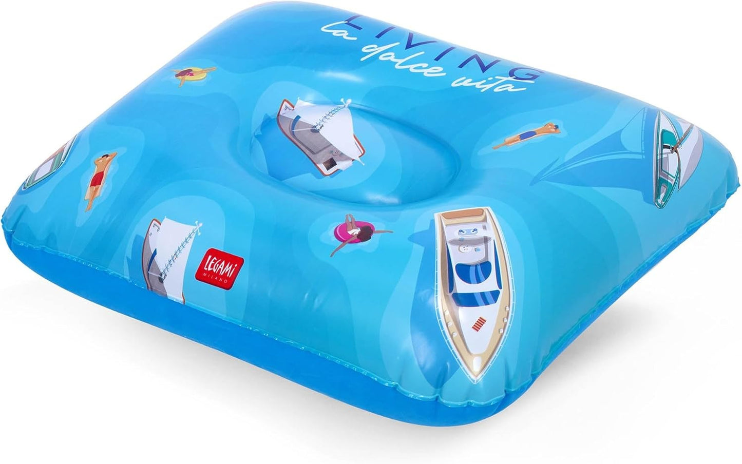 Legami Cuscino Gonfiabile da Spiaggia - La Dolce Vita | Diametro 40 cm