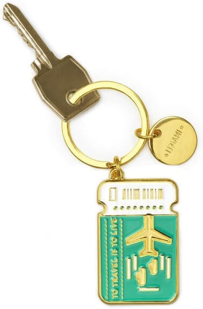 2PK Legami What a Key Ring Enamel Keyring Charm Bag Accessories Travel