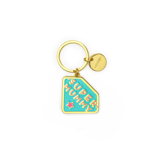 2PK Legami What a Key Ring Enamel Keyring Charm Bag Accessories Super Mummy