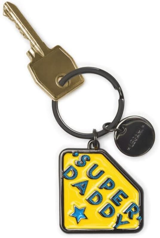 2PK Legami What a Key Ring Enamel Keyring Charm Bag Accessories Super Daddy