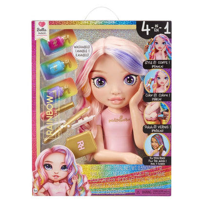 rainbow High Styling Head Playset 4 In 1 testa da pettinare