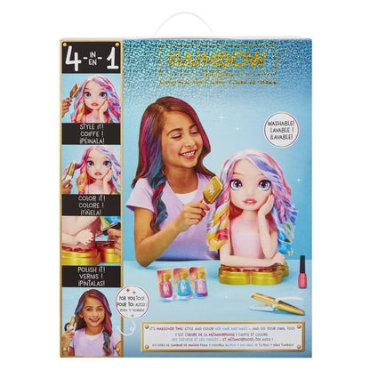 rainbow High Styling Head Playset 4 In 1 testa da pettinare