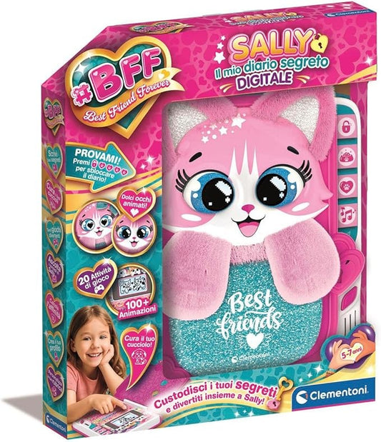 BFF Sally Il Mio Diario Segreto Digitale LCD, Gioco Interattivo, Animazioni E 20 Attivita Di Gioco, Diario Elettronico,c