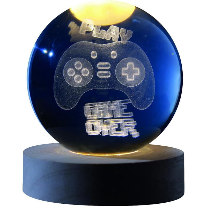 I-Total – Sfera di Vetro 3D con Effetto LED RGB