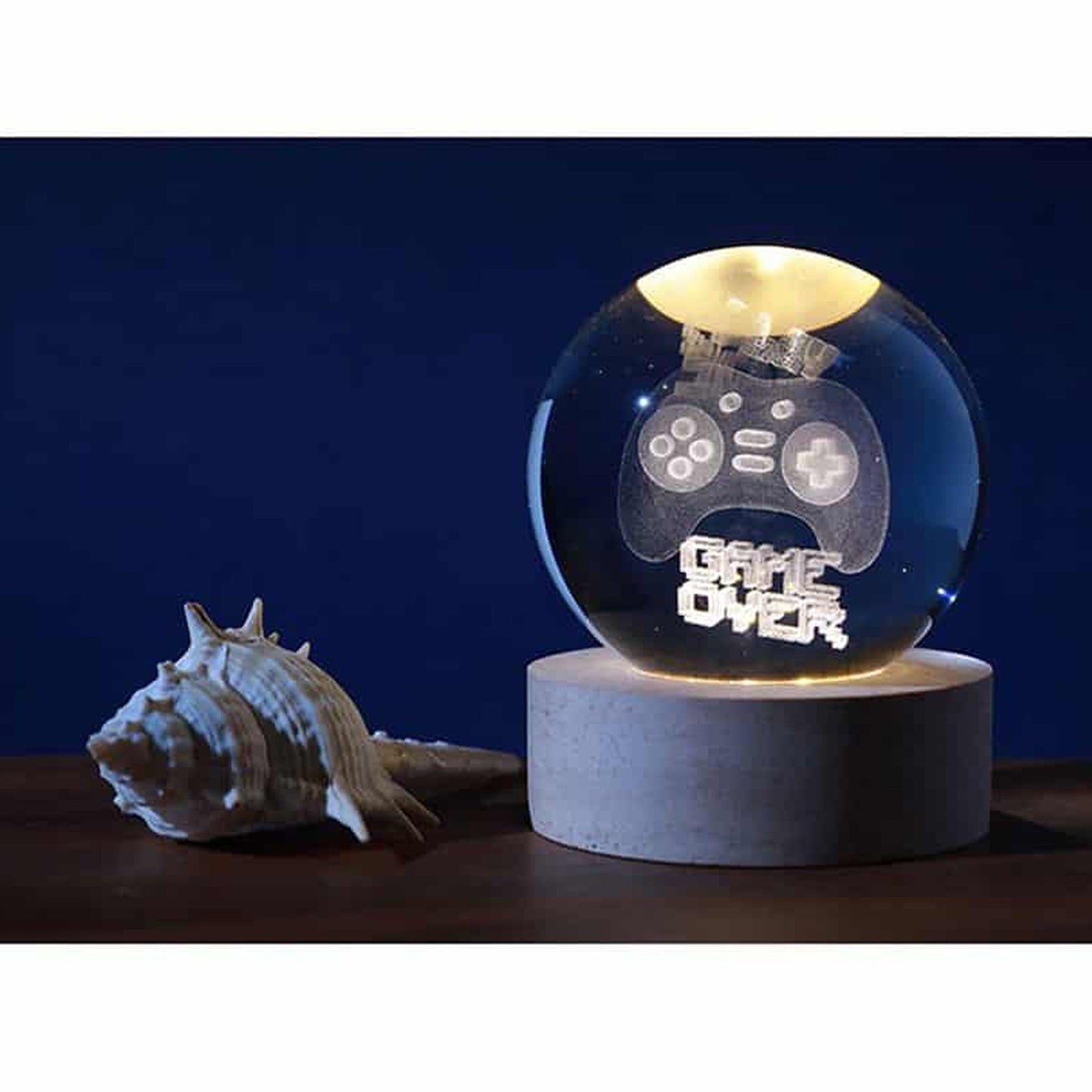 I-Total – Sfera di Vetro 3D con Effetto LED RGB