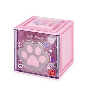 Legami Cutie Cubes - Organizer da Scrivania Modulare Gattino | 90x90x100 mm