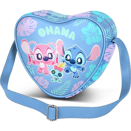 Karactermania, Borsa Scuola Materna, Borsa a Tracolla Casual Heart Jolly, Blu