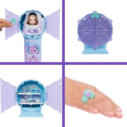 Disney Frozen – Bambola Elsa Jewel Reveal con Gemme e Accessori