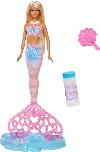 Barbie Bubble Sparkle Mermaid Doll, confezione da 1