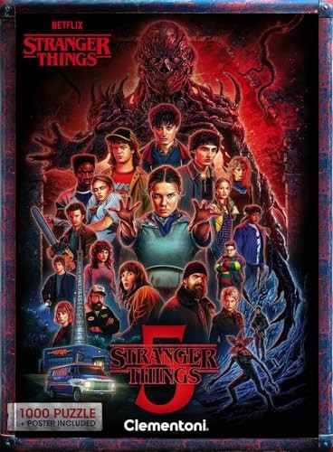 Clementoni Stranger Things Stagione 5 Puzzle 1000 Pezzi