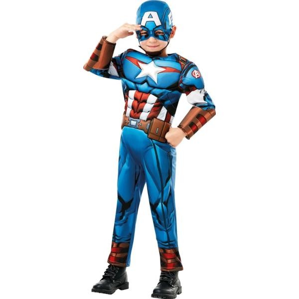 Costume Captain America Avengers Bambino – Taglia XXS (98-104cm) – Rubies
