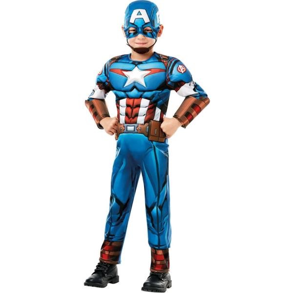 Costume Captain America Avengers Bambino – Taglia XXS (98-104cm) – Rubies