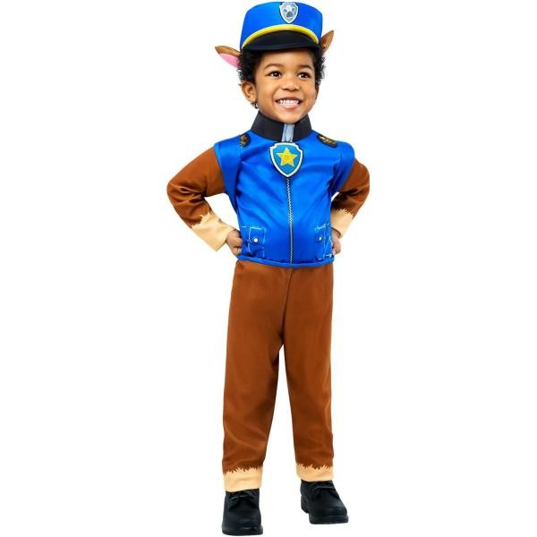 PAW Patrol – Costume Chase Bambino Taglia 3-4 Anni (98-104cm) DLX