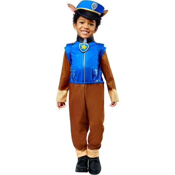 PAW Patrol – Costume Chase Bambino Taglia 3-4 Anni (98-104cm) DLX