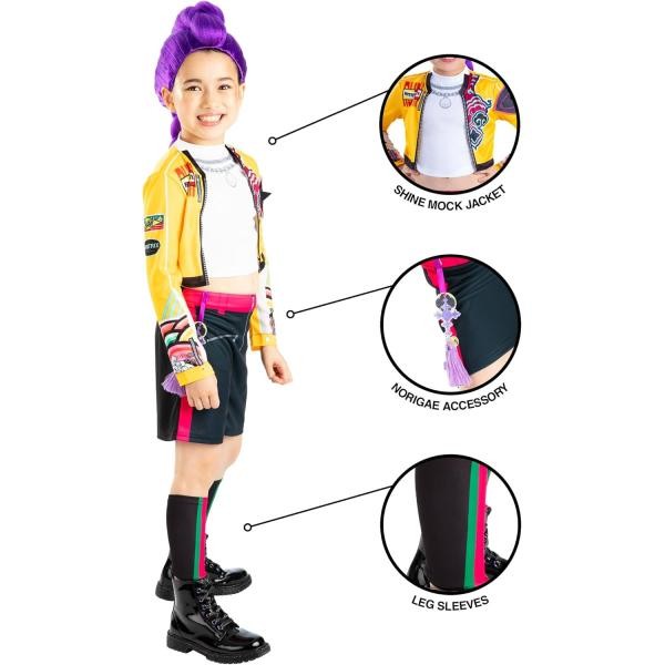 Rubies 9-10 KPop Demon Hunters Rumi Yellow Dress up Costume