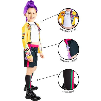 Rubies 9-10 KPop Demon Hunters Rumi Yellow Dress up Costume