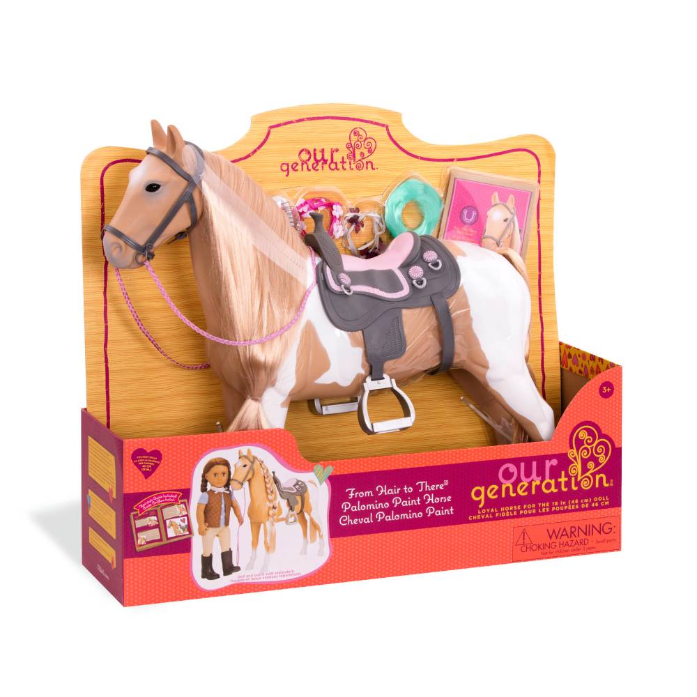 Og dolls  Our Generation  Cavallo Grande Paloma Pettinabile Con Accessori