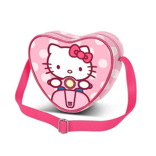 Borsa a Tracolla Casual a Cuore - Hello Kitty - Rosa