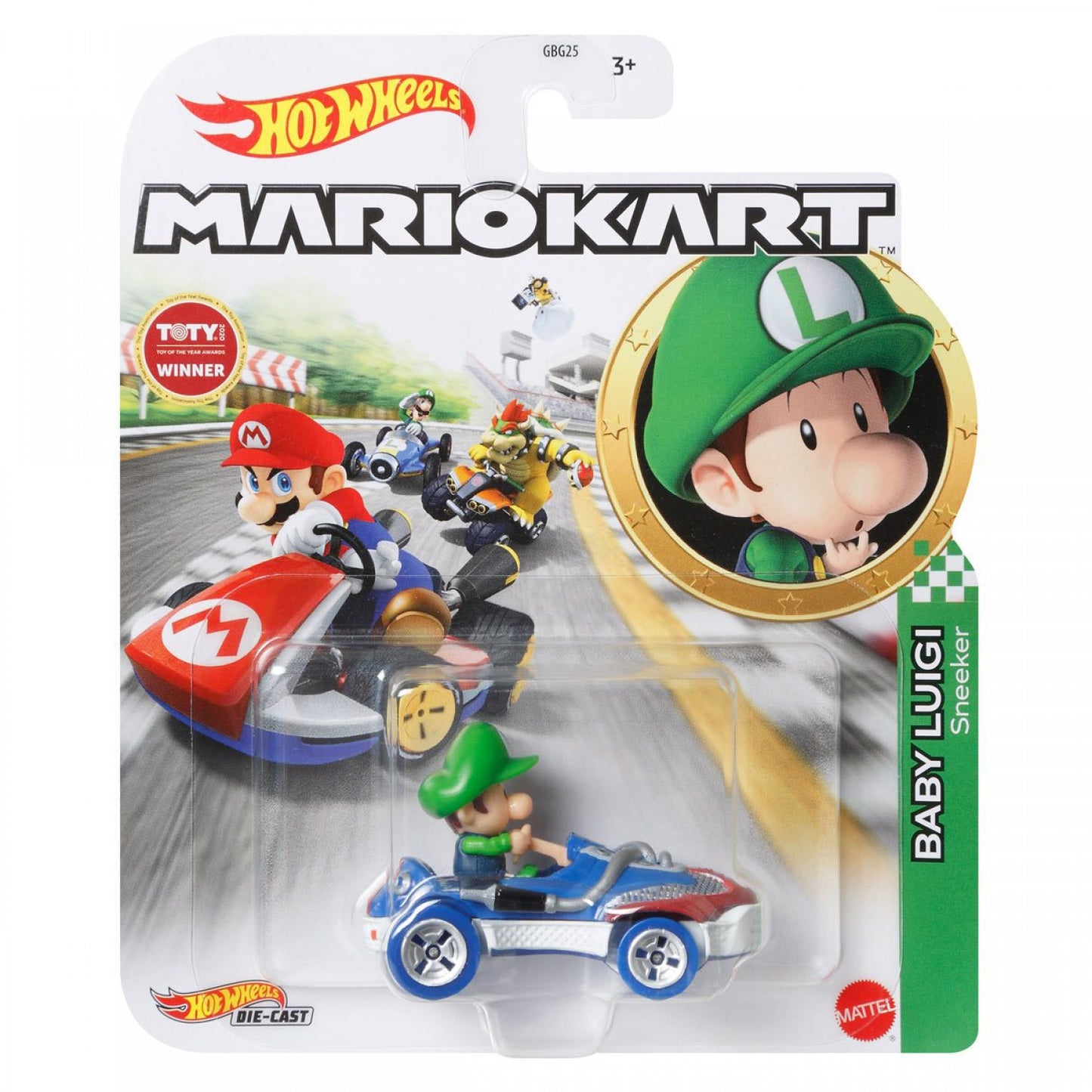 Mattel Hot Wheels Luigi GBG25-HDB28&nbsp; 1-64 mariokart supermario