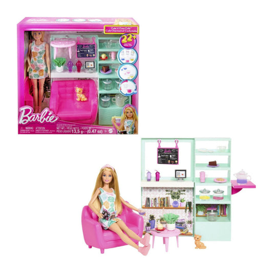 Mattel HKT94 Barbie Caffetteria Dolci Momenti Playset con Accessori