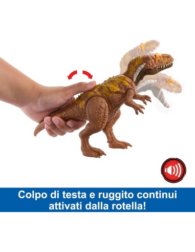 Jurassic World Megalosauro Ruggito Selvaggio HTK73