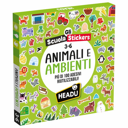 Scuola Stickers Animali e Ambienti - HEADU
