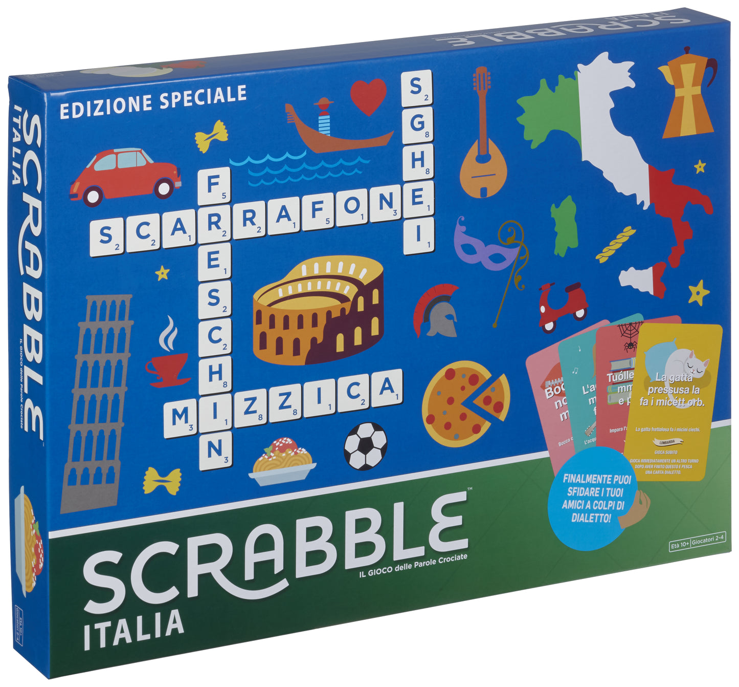 Mattel Scrabble Italia - Gioco Tavolo 2-4 Giocatori